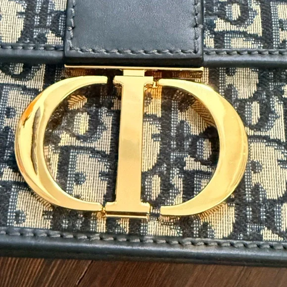 Women’s Navy and Gold Crossbody Bag - Picture 10 of 12